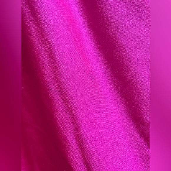 Shinestar Midi Dress Pink Spaghetti Straps V-Neck Medium Bodycon Summer Back Out - Picture 11 of 15